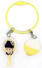 【中古】キーホルダー 木兎光太郎 「大戸屋×ハイキュー!! 勝利に導く、勝負飯!コラボキャンペーン トレーディングしゃもじ＆ごはん2連アクリルチャーム」