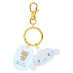 サンリオ　シナモロール　フェイス形キーホルダー
