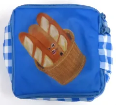 【中古】タオル・手ぬぐい なぞのフランスパン パン・おにぎりポーチ 「ブロッコリーくじ×パンどろぼう 第2弾」 C賞