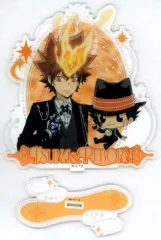 【中古】アクリルスタンド・アクリルパネル 沢田綱吉＆リボーン BIGアクリルスタンド 「キャラ福くじ 家庭教師ヒットマンREBORN!」 C賞