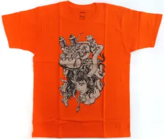 【中古】Tシャツ headmachinegirl(寺田克也) Tシャツ オレンジ Mサイズ yonpo限定