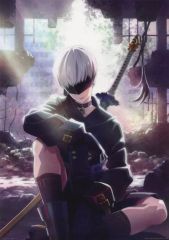 [중고] 클리어 포스터 A3 클리어 포스터 9S [이치 반 쿠지 NieR : Automata Ver1.1a - 인류에게 영광이 -] F 상