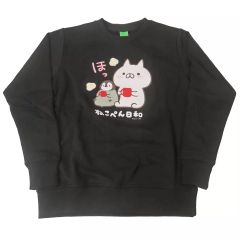 【中古】アウターウェア ぺんちゃん＆ねこくん(ほっ) トレーナー ブラック Mサイズ 「ねこぺん日和」