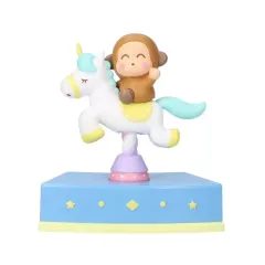 【中古】トレーディングフィギュア おさるのもんきち 「Shaky! サンリオキャラクターズ メリーゴーランド -BLUE-」