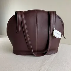 NWT Vintage Coach Asheville Bowler Dome Mahogany Leather Shoulder Bag