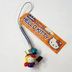 【中古】キーホルダー・マスコット(キャラクター) キティ(たこ焼きバージョン) 根付け(シルバー/ブルー) 「ハローキティ」 大阪限定