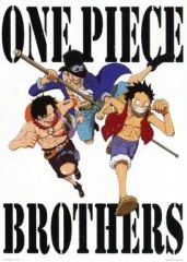 [중고] 포스터 (애니메이션) B3 클리어 포스터 루피 & 에이스 & 사보 (ONE PIECE BROTHERS) [이치 반 쿠지 원피스 ~ 뜨거운 정편 ~] H상