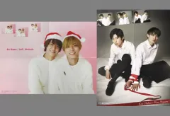 【中古】ポスター 両面BIGピンナップポスター(四つ折) 永瀬廉＆高橋海人(King ＆ Prince)/向井康二＆目黒蓮(Snow Man) Wink Up 2021年1月号 綴じ込み付録