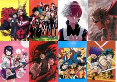 【中古】ポスター 全8種セット 「僕のヒーローアカデミア イラストA3ポスターコレクション」 ジャンプキャラクターズストア限定