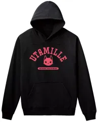 【中古】アウターウェア ムスブ モチーフパーカー ブラック メンズLサイズ 「うたごえはミルフィーユ」