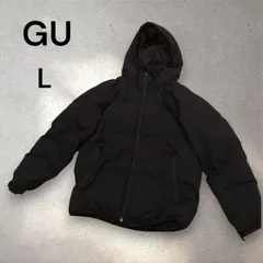 GU ジーユー　ヒートパデッドブルゾン　黒　メンL