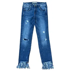 ZARA TRAFALUC クロップド スキニーデニム インディゴ サイズ36 レディースXS ザラ