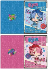 【中古】クリアファイル レム＆ラム(アメリカンレトロver.) A4クリアファイルセット(2枚組) 「Re：ゼロから始める異世界生活 2nd season」