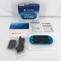 05w17925T 【PS VITA】PlayStation VITA PCH-2000 アクアブルー 本体 箱あり ＊動作確認/初期化済み＊【中古品】
