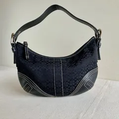 Coach Vintage Black Signature Soho Hobo Shoulder Bag Turkey y2k
