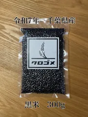 【元祖・古代米販売店/かじわら米穀】令和7年　黒米　千葉県産　古代米　もち米　300gのサムネイル