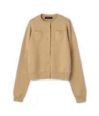 CABaN キャバン コットンカシミヤ クルーネックカーディガン ベージュ