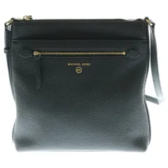 MICHAEL KORS (マイケルコース) JET SET CHARM LEATHER CROSSBODY BAG ジェットセット チャーム付 レザークロスボディバッグ ブラック