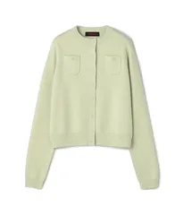 CABaN キャバン コットンカシミヤ クルーネックカーディガン ライトグリーン