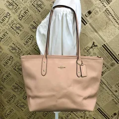 コーチ トートショルダーバッグ A4 ビジネス ピンク 旅行FZ230