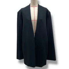 C*a様 todayfulジャケット長袖新品未使用タグ付きノーカラーネイビー セール】 【VERYコラボ】ストレッチトリプルクロス ノーカラー