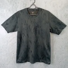 UNIQLO ユニクロ メンズ ドライEX プリント クルーネック Tシャツ Rei Nakanishi コラボレーション 半袖 迷彩 Mサイズ □〇