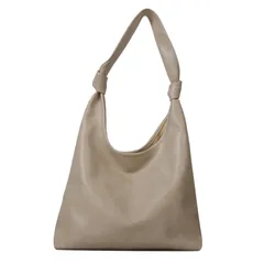 [トカリリ] レディース バッグ ワンショルダー PUレザー 大容量 柔らかい 手提げ 肩掛け 無地 トート 通勤 通学 おしゃれ (ベージュ) [ベージュ]