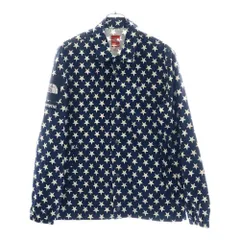 SUPREME (シュプリーム) 15SS ×THE NORTH FACE PACKABLE COACHES JACKET ノースフェイス パッカブル スターモチーフ フロントロゴデザイン コーチジャケット ネイビー CXB9