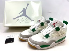 【新品未使用】エアジョーダン4 Nike SBパイングリーン緑aj4黒タグ付き ナイキ SB x エアジョーダン4 “パイングリーン”の再販が決定