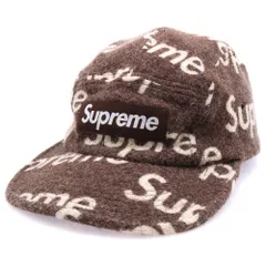 SUPREME (シュプリーム) 18AW Harris Tweed Camp Cap ハリスツイード 総柄 キャンプキャップ 帽子 ブラウン