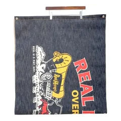 REAL McCOY リアルマッコイ デニム バナー OVERALLS 看板 インテリア 小物 ディスプレイ Banner アメカジ インディゴ 雑貨 DF17590■
