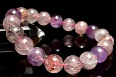 【１点物】上質◇マルチカラー スーパーセブン　10.5mm　ブレスレット パワーストーン 天然石 _MC2781