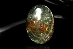 【１点物】庭園風景 ガーデンクォーツ　26x19mm　オーバル ルース パワーストーン 天然石 _PC8108