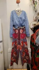 アンダーソンベル ヘアリーカーディガン ザラニットパンツ