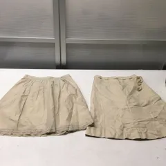 送料無料★COMME CA ISM コムサイズム★スカート　2点セット　ボトムス★Sサイズ★膝丈スカート★ベージュ#40920sjk