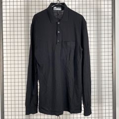 BATONER バトナー シーアイランドコットン 長袖 ポロシャツ ブラック