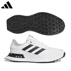 アディダス S2G SL レザー 24 MDK95 スパイクレス ゴルフシューズ クラウドホワイト×コアブラック×グレートゥー(JI4034)