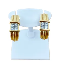 ♪K18 ピアス 0.3ct×2 8.48g