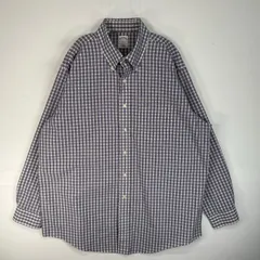 古着 ブルックスブラザーズ Brooks Brothers 長袖シャツ チェック 胸ポケ 346 XL  ブルー系 マルチカラー メンズ
