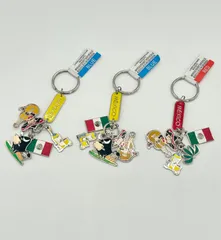 メキシコ デザイン キーホルダー キーリング 3個　　*2514