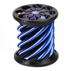 ａｄｚｕ フィジェットトイ 3Dプリント 不可能ピラミッド スパイラルコーン 減圧グッズ ストレス解消 デスクトイ インテリア プレゼント 3個セット (メタリックパープル（円柱1個）) [メタリックパープル（円柱1個）]