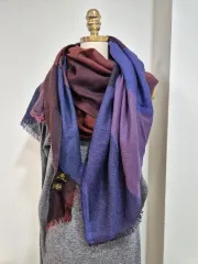ロロピアーナ　カシミヤマフラー　パープル マフラー ストール カシミヤ イタリア製 紫 パープル（2024/08/14買取