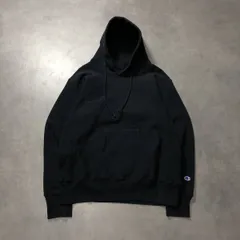 GQ4418◇Champion : USA製 Reverse Weave スウェットパーカー◇XL◇黒 チャンピオン リバースウィーブ 復刻 赤タグ フーディー