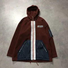 GQ4420◇adidas : デサント製 フリースジャケット◇XL◇バーガンディー系 アディダス パーカー