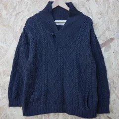 アランセーターマーケット ARAN SWEATER MARKET アイルランド製 古着 100%メリノウール ニット L キャンプ アウトドア