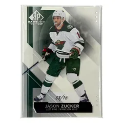 UPPER DECK NHLカード SP GAME USED JASON ZUCKER MINNESOTA WILD /16 #76 送料無料 中古 IT1