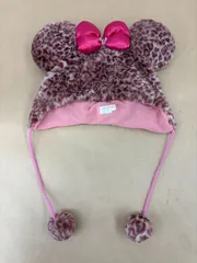 ディズニー ミニー ヒョウ柄 レオパード柄 ファンキャップ ピンク×ブラウン 【M3808-003】
