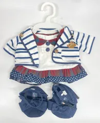 東京ディズニーシー コスチュームセット Cannery Clothing Co. シェリーメイ(ボーダージャケット・水玉リボン)