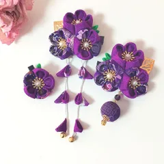 【3個セット】和服 浴衣 着物 かんざし ヘアクリップ ヘアピン 髪飾り 和風アクセサリー