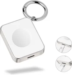 2 in 1 for Apple Watch用 充電器 USB-C/ライトニングケーブルとの併用が必要 watchOSのアップデートに自動対応 デュアルポート搭載 急速チャージ 持ち運び便利 内蔵バッテリーなし(スターライト) AL515